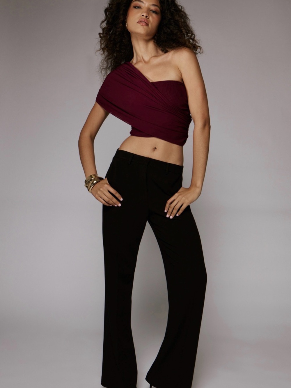 NWT Bardot Black Milena High Rise Flared Pant
